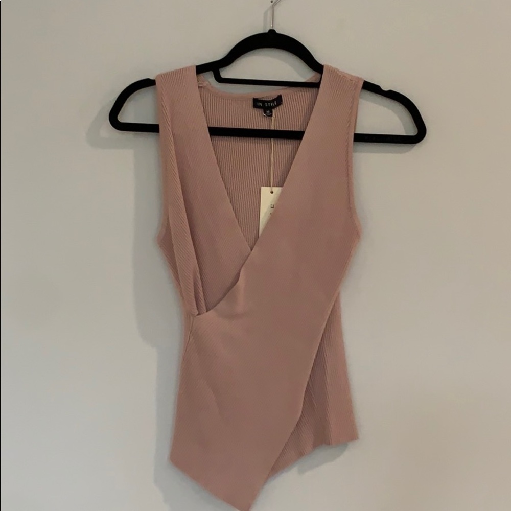 NWT Tank tip wrap sweater